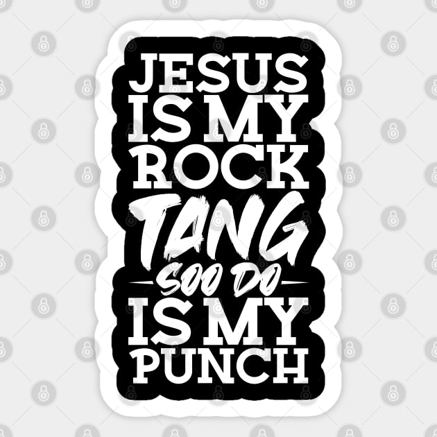 Jesus - Christian Tang Soo Do Sticker by Modern Medieval Design